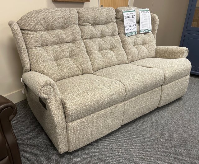 Clearance - Celebrity Woburn 3 Seater Power Reclining Sofa & Storage Footstool