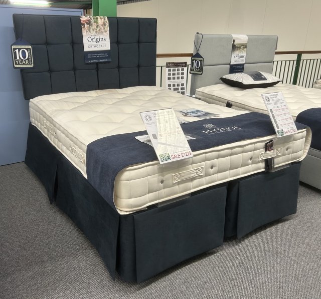 Clearance - Hypnos Orthocare Support 5'0" (150cm) Kingsize Mattress with Hideaway Base + Headboard