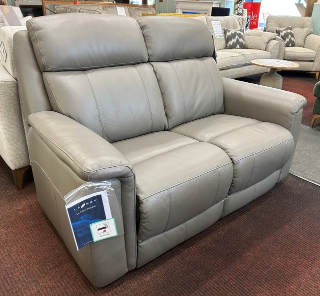 Clearance - La-z-Boy Paris 2 Seater Fixed Sofa in Leather