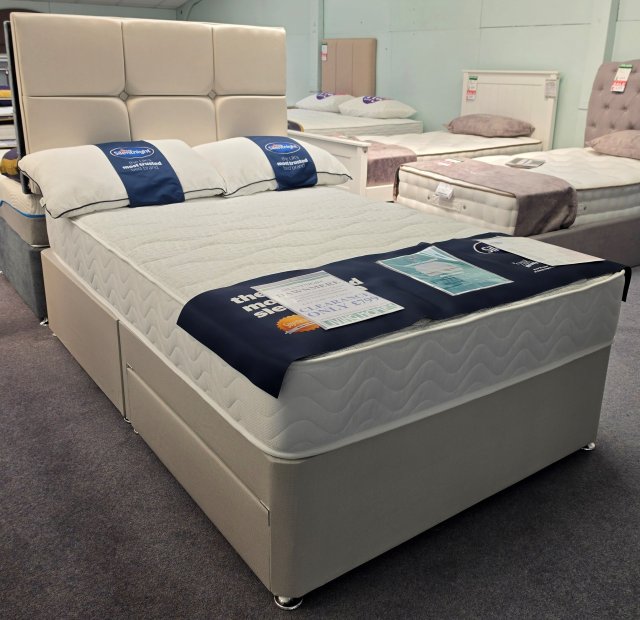 Clearance - Silentnight 4'0' (120cm) Dawnmere 2 Drawer Set PLUS Headboard