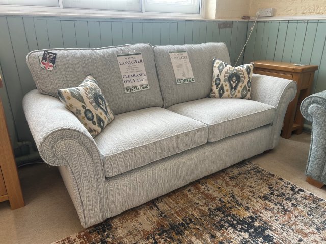 Clearance - Alstons Lancaster 3 Seater Sofa & Storage Footstool