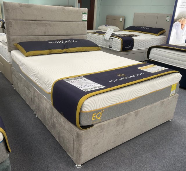 Clearance - Highgrove 135cm Double EQ Escape Gentle 4 Drawer Set + HB