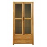 Regis Oak Glazed Display Cabinet