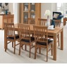 Regis Oak 180x90cm Dining Table & 6 PU Chairs