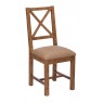 Nickel Upholstered Dining Chair (Pair)