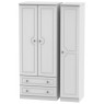 Welcome Bude Triple 2 Drawer Wardrobe