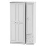 Welcome Bude Tall Triple Plain + Drawer Wardrobe