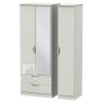 Welcome Cambridge Tall Triple 2 Drawer Mirror Robe