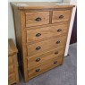 Clearance - Classic Portbury 2+4 Drawer Chest Oak