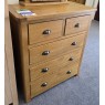 Clearance - Classic Portbury 2+3 Drawer Chest Oak