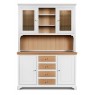 Hambledon Medium Glazed Top Full Dresser - Painted Drawers