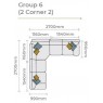 Alstons Memphis Corner Group 6 (2 Corner 2)