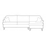 Living Homes Georgie Chaise Sofa