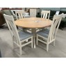Clearance - Hill & Hunter New England 48" Circular Dining Table & 4 x Chairs