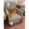 Clearance - Tetrad Bowmore Compact Armchair in Harris Tweed with Leather Piping