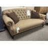 Clearance - Tetrad Arbroath Midi 3 Seater Sofa in Harris Tweed with Leather Piping/Buttons