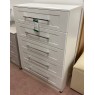 Clearance - Welcome Yoxter 5 Drawer Chest in White