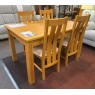 Clearance - Classic Portbury Extending Dining Table & 4 Chairs
