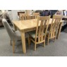 Clearance - Andrena Pelham 160-220cm Extending Table, 4 x Twin-Slat Chairs & 2 x Upholstered Chairs